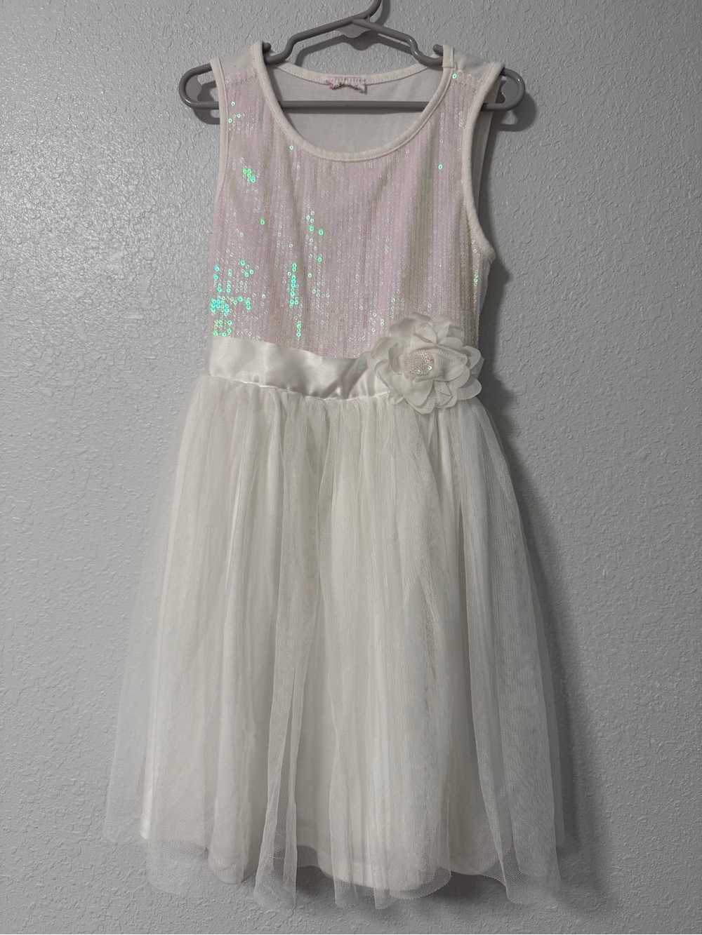 Girls Dresses Sequin Birthday Party Dress Ruffle Sparkle 6T